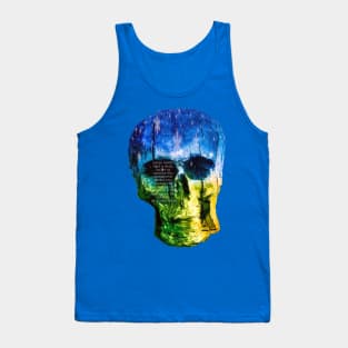 Skull- Never Doubt -Snowflake Tank Top